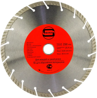 Алмазный диск 250*25.4/22.23*10*3.0мм Turbo-Segment Strong Алмазный диск 250*25.4/22.23*10*3.0мм Turbo-Segment Strong